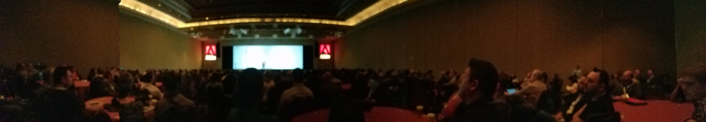 Crowd of over 500 people at the keynote